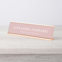 Mesa Placa de Nome Profissional Personalizada - Nome e 