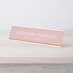 Mesa Placa de Nome Profissional Personalizada - Nome e 