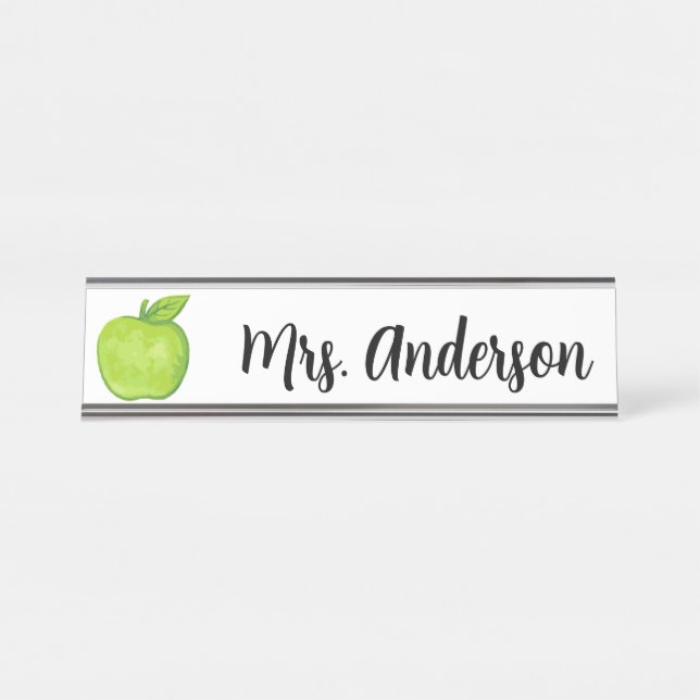 Mesa Placa de Nomes Personalizados de Professores da Ap (Frente)