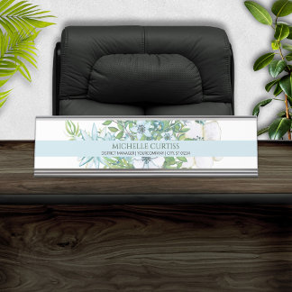 Mesa Placa de Nomes Personalizados Florais de Mola Wate