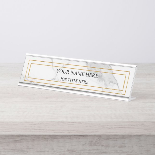 Mesa Placa de suporte personalizada de mármore minimali (Frente)