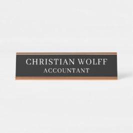 Mesa Placa Personalizada Executiva, Sinal de Escritório