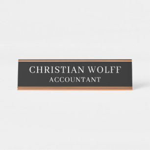 Mesa Placa Personalizada Executiva, Sinal de Escritório