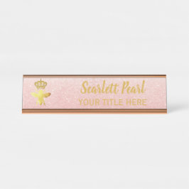 Mesa Titular da placa de Rosa da Glitter da ABE da RAIN