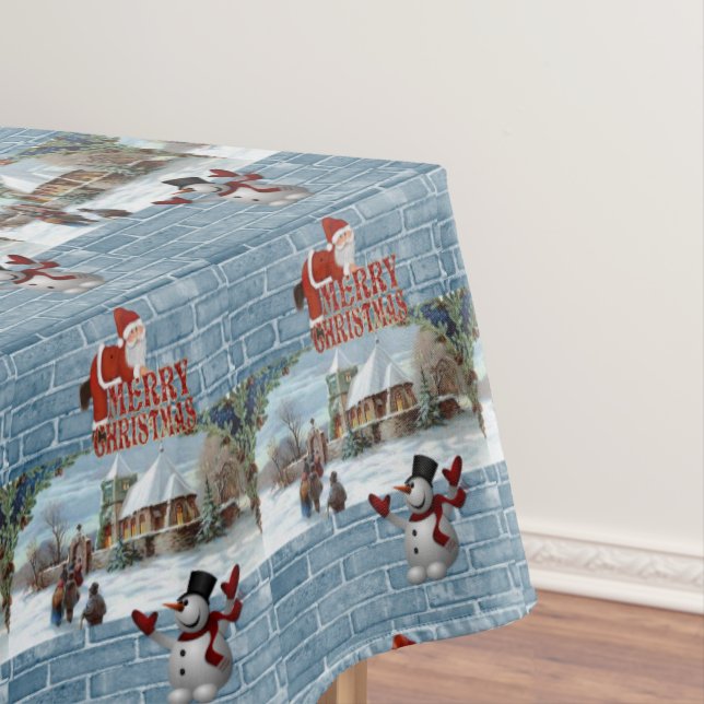 Mesa Toalha de Natal, Feliz Natal (Posição Original)