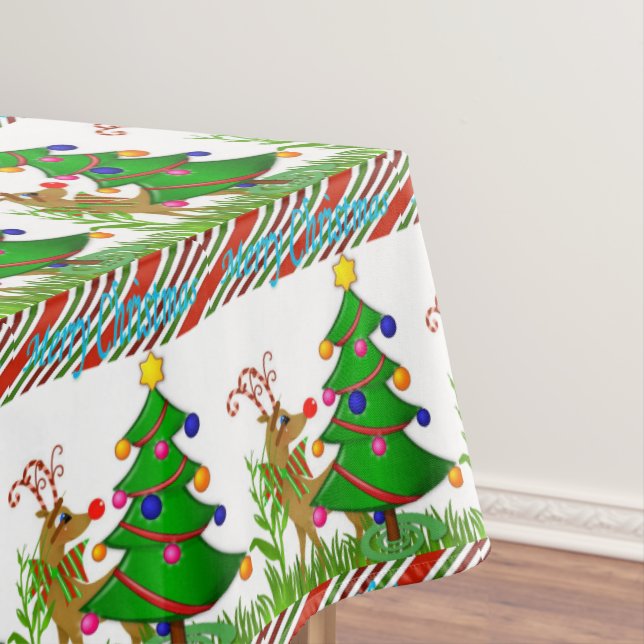 Mesa Toalha de Natal, Feliz Natal (Posição Original)