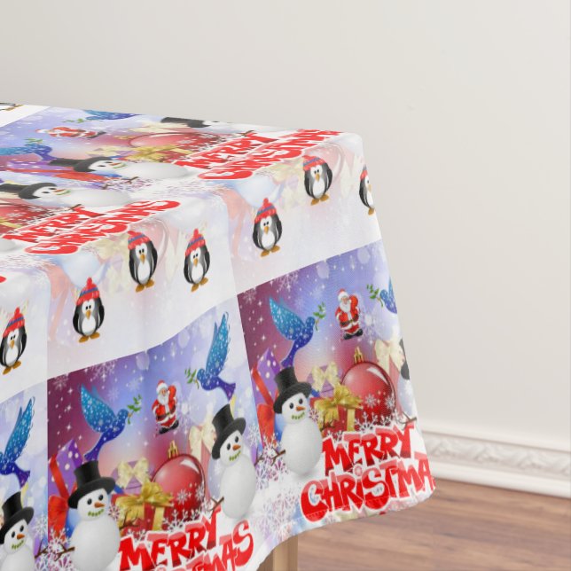 Mesa Toalha de Natal, Feliz Natal (Posição Original)