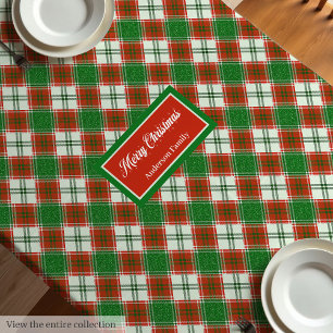 Mesa Toalha de Natal Personalizada Chic Acento de Féria