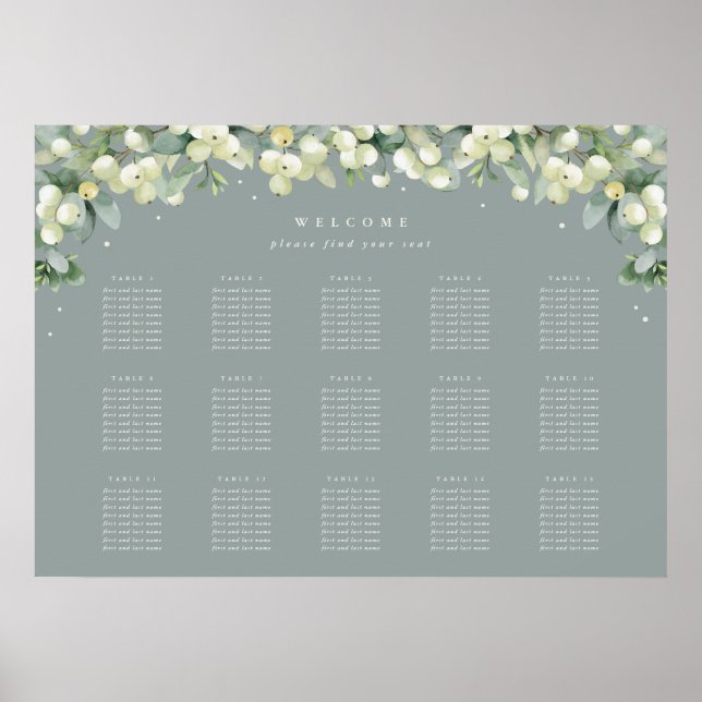 Mesa verde de 28 x 20" 15 Poster de 8 placas (Frente)