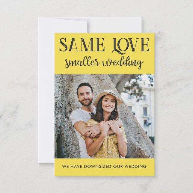 Mesmo amor, casamento menor, reduzido, foto simple (Frente)