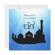 Mesquita com Sunrays - convite de festas de Eid