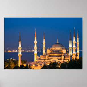 Mesquita de Ahmed da sultão durante o poster