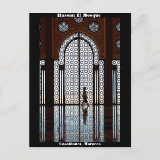 Mesquita de Hassan II cartão de Casablanca,