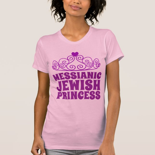 MESSIANIC JEWISH PRINCESS Damas T-Shirts (Frente)