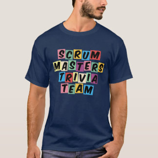 Mestrado marinho Azul Scrum Camisa