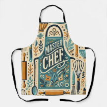 Mestre Chef Apron Design: Arte Vibrante Da Cozinha