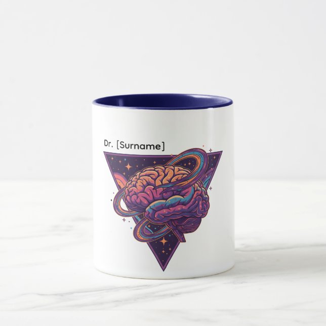 Mestre da Mente - Caneca Personalizada do Dr. [Nom (Centro)