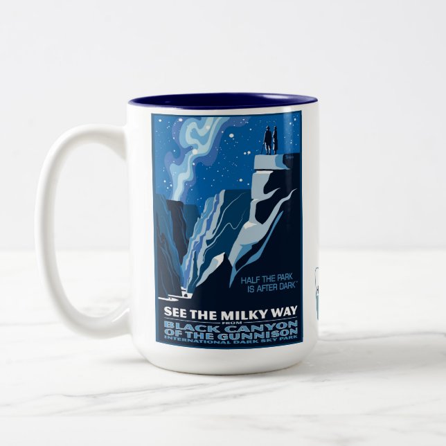 Metade do parque está atrás da caneca escura (Esquerda)