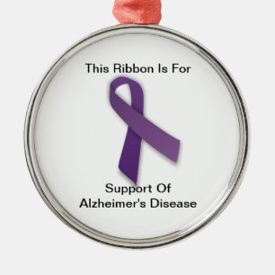 Metal A consciência de Alzheimer - ornamento