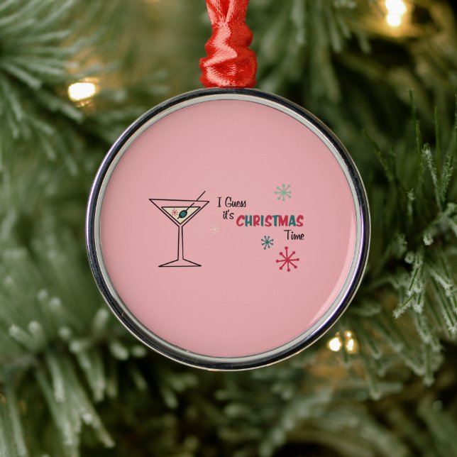 Metal Acho que é o Ornamento da Hora de Natal (Árvore)