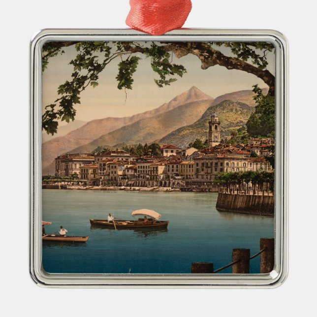Metal Bellagio mim, lago Como, ornamento de Lombardy, (Frente)