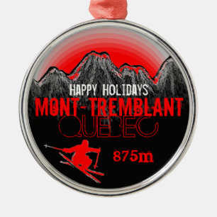 Metal Boas festas ornamento de Mont Tremblant Quebeque