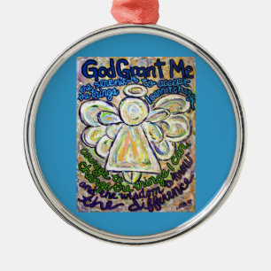 Metal Charme de Ornamento de Pintura de Serenity Prayer