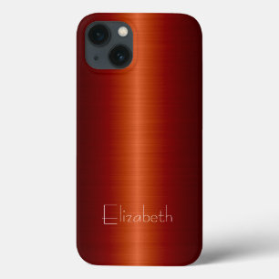 Metal de aço inoxidável vermelho