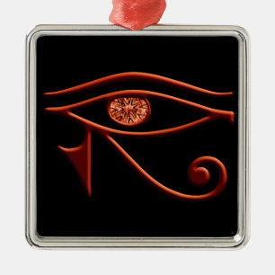 Metal Fiery Eye Do Ornamento Quadrado De Horus