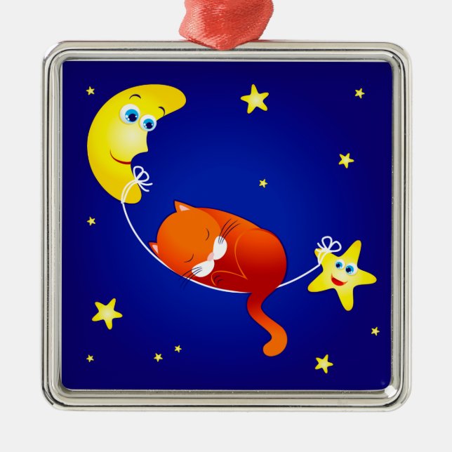 Metal Gato de dormir, ornamento (Frente)