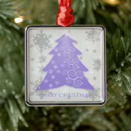 Metal Lavanda Árvore de Natal Festiva Ornamento Cerâmico