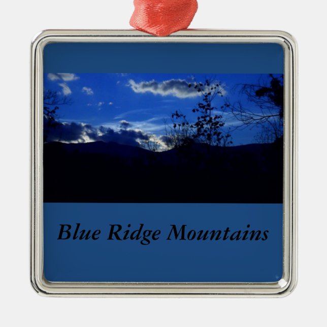 Metal Muito ornamento de Blue Ridge Mountains (Frente)