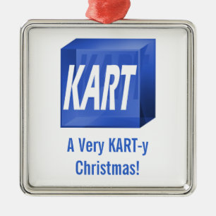 Metal Muito um Natal de KART-y! Ornamento