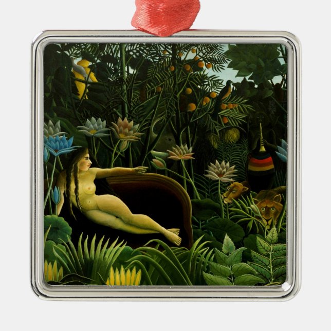 Metal O ornamento "O Sonho" de Rousseau (Frente)