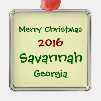METAL ORNAMENTO 2016 NOVO DO FELIZ NATAL DE GEÓRGIA DO