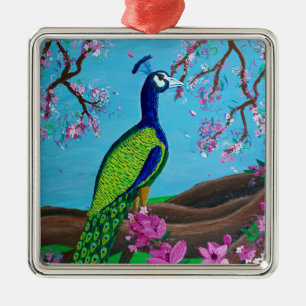 Metal Ornamento (Aves de um Juiz de pena Juntas)