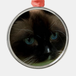 Metal Ornamento bonito do gato de Ragdoll