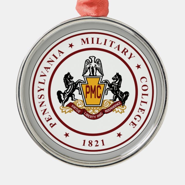 Metal + Ornamento cerâmico com logotipo de vedação PMC (Frente)