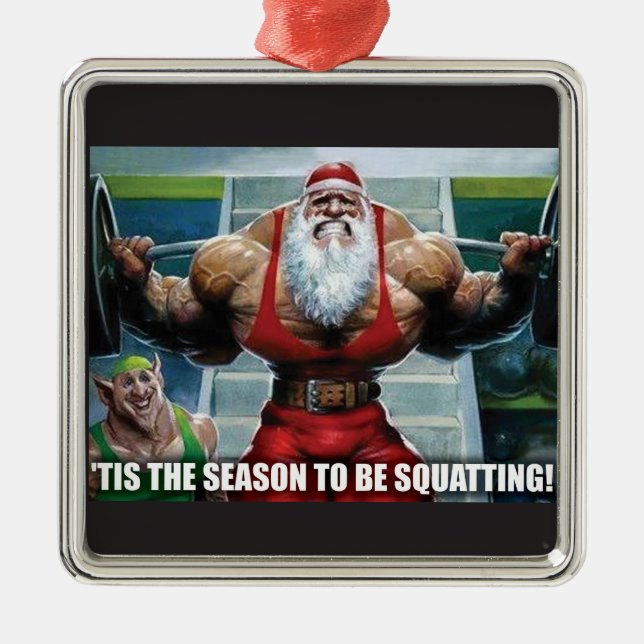 Metal Ornamento da árvore de Natal - para Bodybuilding (Frente)