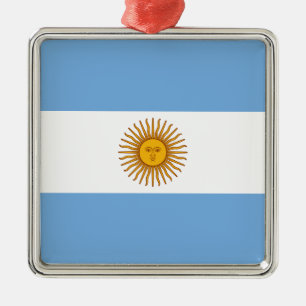 Metal Ornamento da bandeira de Argentina