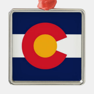 Metal Ornamento da bandeira do estado de Colorado