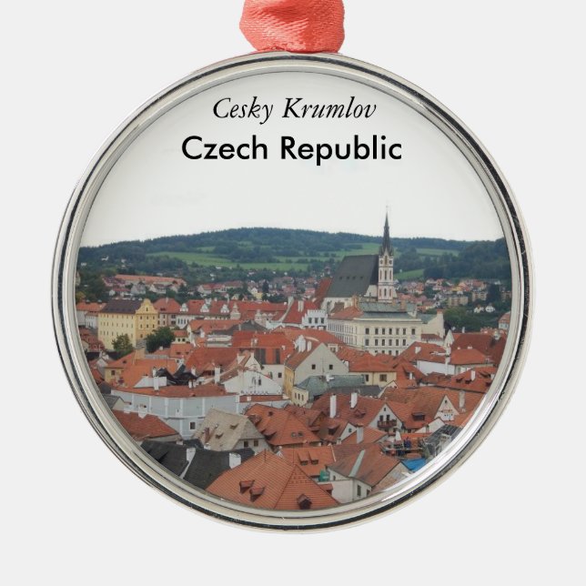 Metal Ornamento da república checa de Cesky Krumlov (Frente)