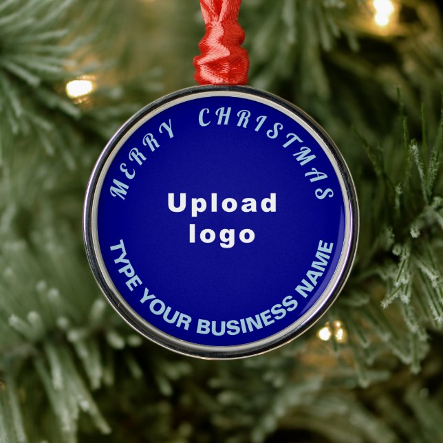 Metal Ornamento da Ronda Azul de Natal Comercial (Árvore)