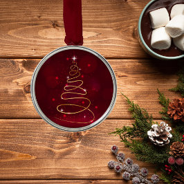 Metal Ornamento de Árvore de Natal Abstrato da Loteria