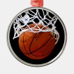 Metal Ornamento de Árvore de Natal de Basquete