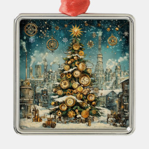 Metal Ornamento de Árvore de Natal Steampunk