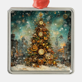 Metal Ornamento de Árvore de Natal Steampunk