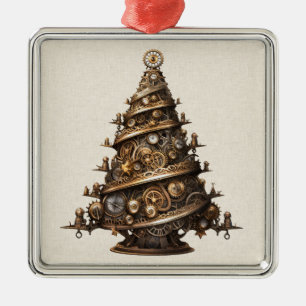 Metal Ornamento de Árvore de Natal Steampunk