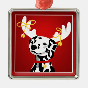 Metal Ornamento de Cachorros Dalmáticos para o Prêmio