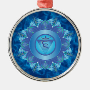 Metal Ornamento de Chakra da garganta